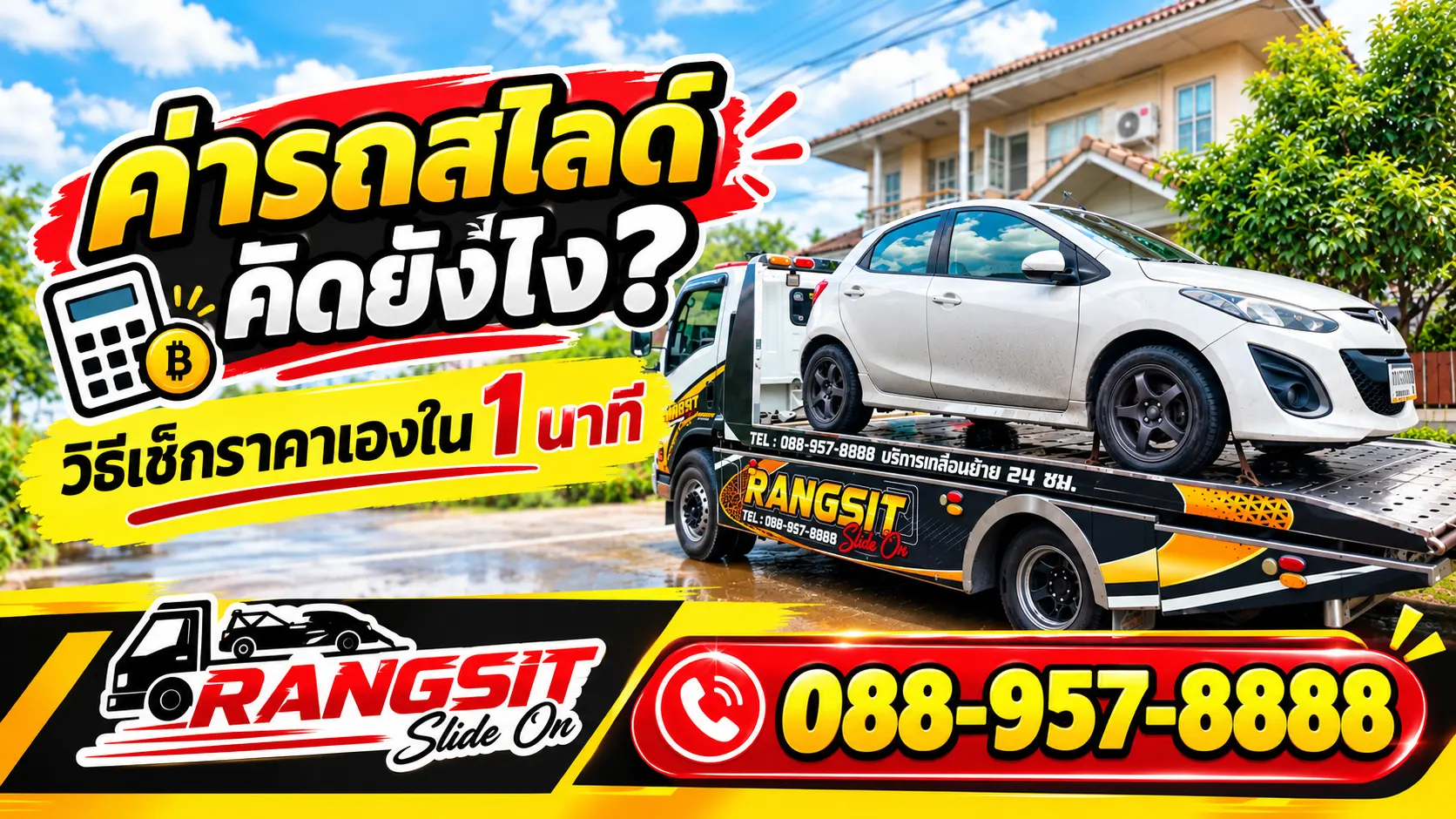 ค่ารถสไลด์คิดยังไง? วิธีเช็กราคาเองใน 1 นาที พร้อมตารางเรทกิโลเมตรจริง